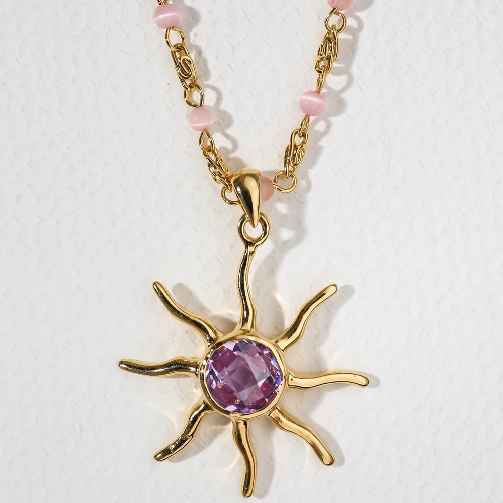 New Vanessa mooney THE PASTEL SUN NECKLACE